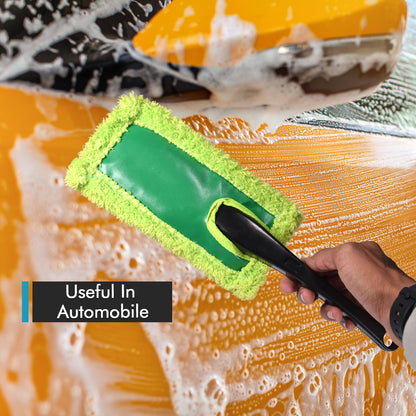 Wukusy 4947 Car Cleaning Wash Brush with microfiber duster for dusting and cleaning cars and household surfaces.