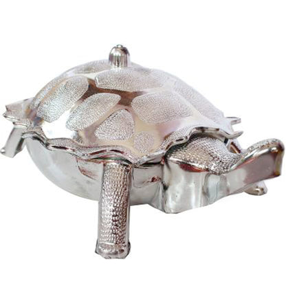 Wukusy 2237 multipurpose tortoise-shaped dry fruit gift box used as elegant home decor accessory.