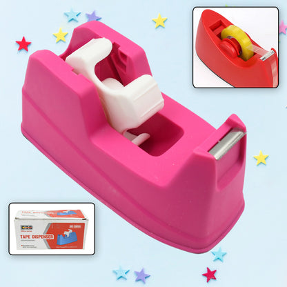 Wukusy plastic tape dispenser cutter for home office use, with a compact design for stationary and packaging tape.