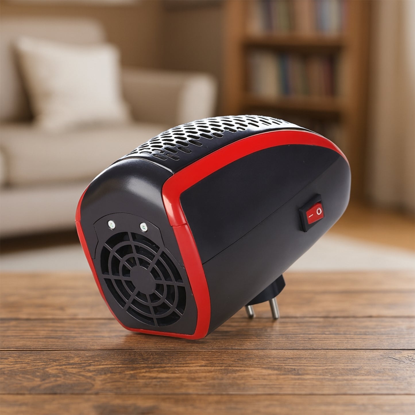 Wukusy Wonder Warm 400W wall plug room heater with remote control, designed for office use, compact and easy to operate.