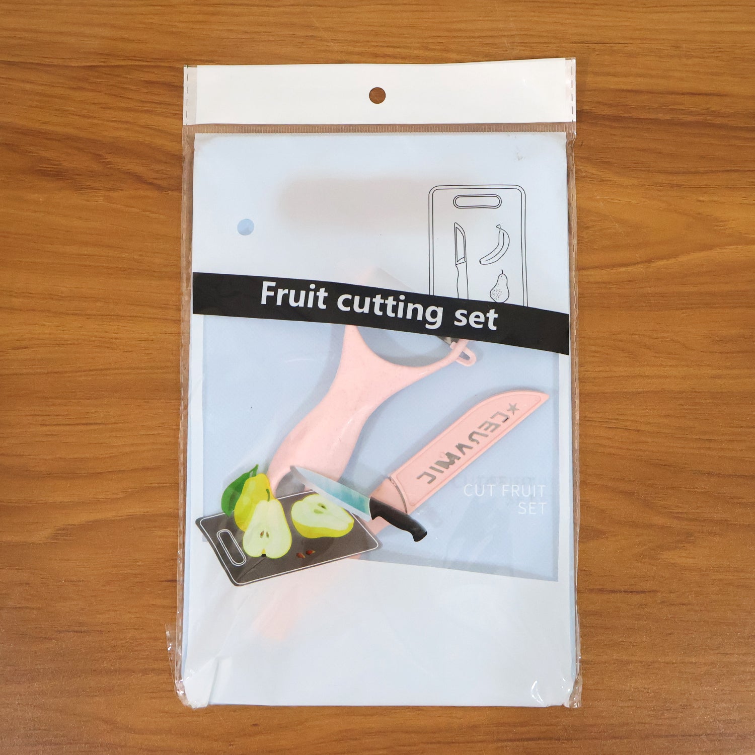 Wukusy 3-in-1 multipurpose kitchen cutting board set with separate sections for fruits and vegetables, made of durable material.
