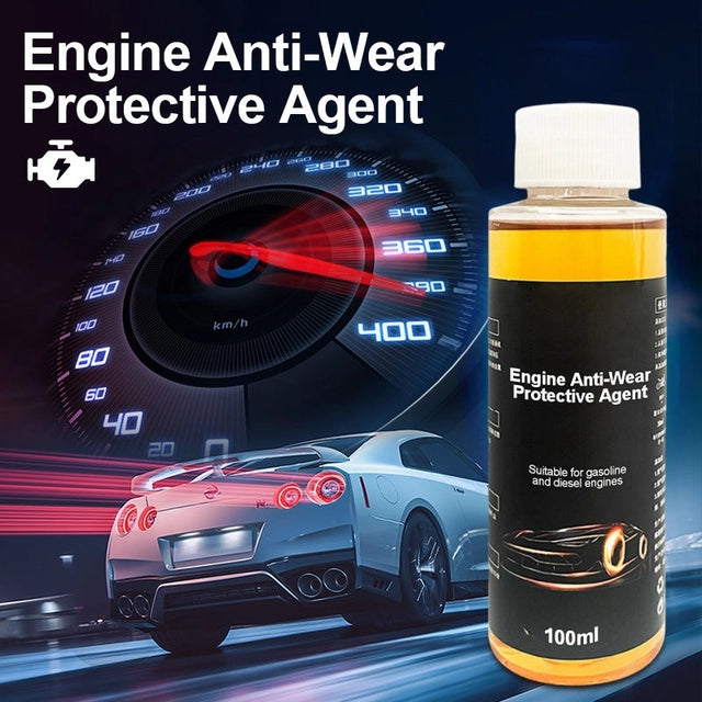 Pair of 35490 Engine Anti Wear protective gear for car engines, designed to prevent wear during maintenance or cleaning.