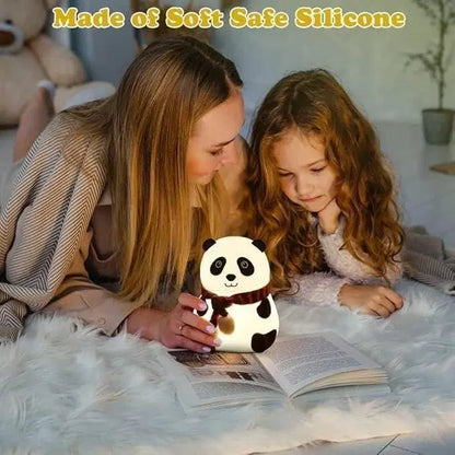 Cute panda stuffed animal lamp for kids, soft plush panda toy with integrated light, by 1238.