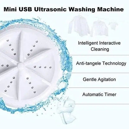 Portable Mini Washing Machine Ultrasonic Turbine Washer accessory by 1238, showing compact design with ultrasonic cleaning components.