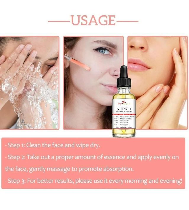 Two 60 ml bottles of 18058 5-in-1 facial lip serum in sleek packaging, highlighting the serum's smooth, nourishing texture.
