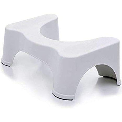 Square toilet squat stool with cover, designed for Western toilets, featuring the 26041 brand label and a sturdy, ergonomic design.