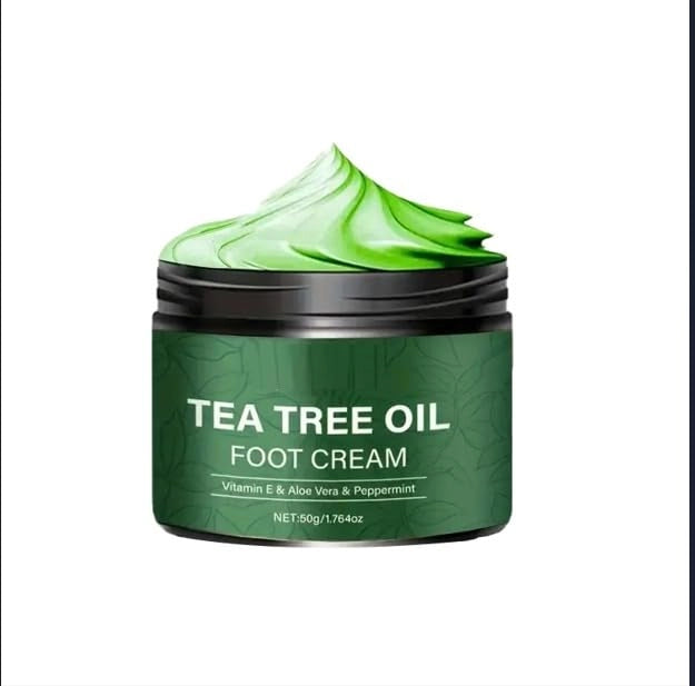 18058 Aloe Vera and Tea Tree foot moisturizer cream, soothing for dry skin and refreshes tired feet.