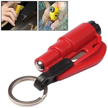 18057 3-in-1 emergency safety hammer with glass breaker and seat belt cutter for auto rescue and safety.