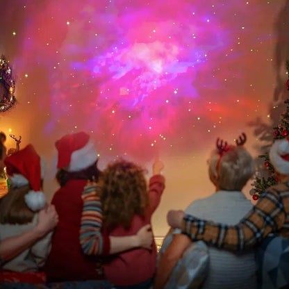 22927 Astronaut Galaxy Projector lamp with 360 magnetic head rotation and remote control, projecting starry galaxy images on walls