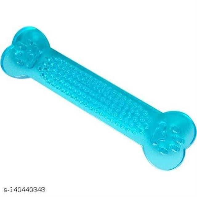 Multicolor silicone flat bone toy for pets, designed for chewing and play, by 15929, pet bed and toy brand.
