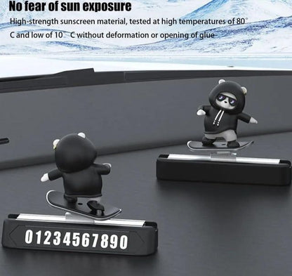 Decorative car dashboard figurine from 26072, a stylish and detailed showpiece for vehicle interior decor.