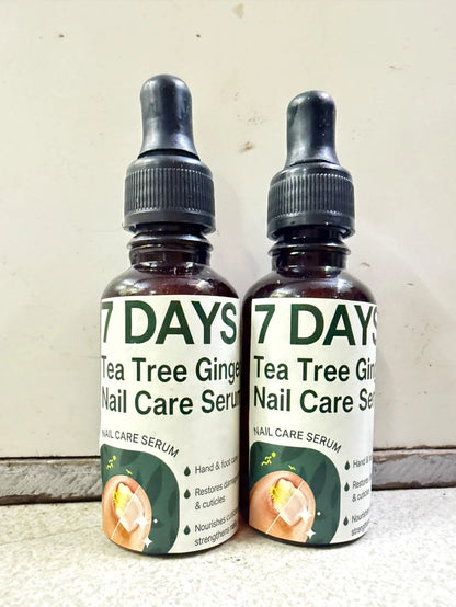 Set of two 35930 7-day nail treatment bottles featuring nail serum and cuticle care oil for healthy, nourished nails.