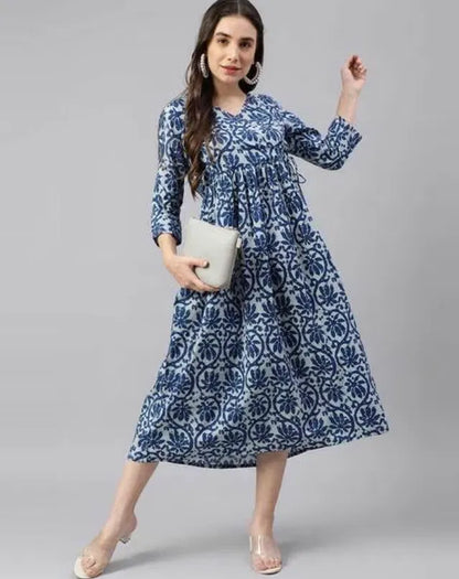 Women’s solid cotton gown by 3456, featuring a comfortable fit and simple design, shown in a close-up of the gown’s fabric and neckline.
