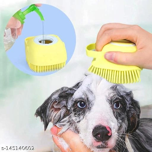 Multicolor silicone bath scrubber, pet beds from 15929, with a textured surface for gentle cleaning and relaxation.