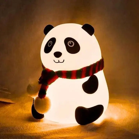 Cute panda stuffed animal light lamp for kids, soft plush panda toy with illuminated features by 1238 for a cozy bedroom decor