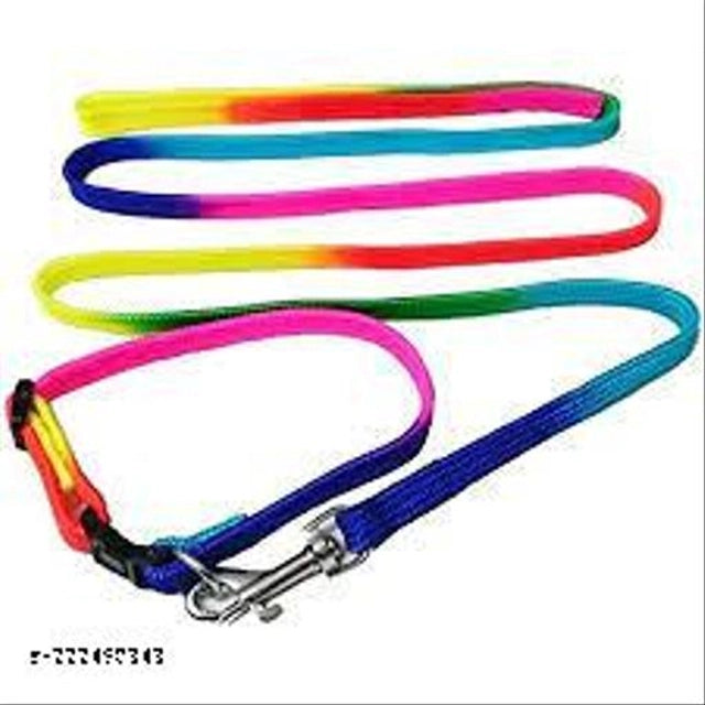 Multicolor pet neck collar belt, 0.1 mm thickness, designed for pets, by 15929, shown on a pet bed setting.