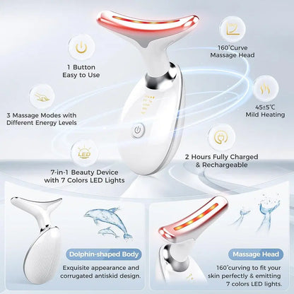 Multifunctional facial skin care tool massager from 1238, showing a sleek handheld device with multiple treatment heads.