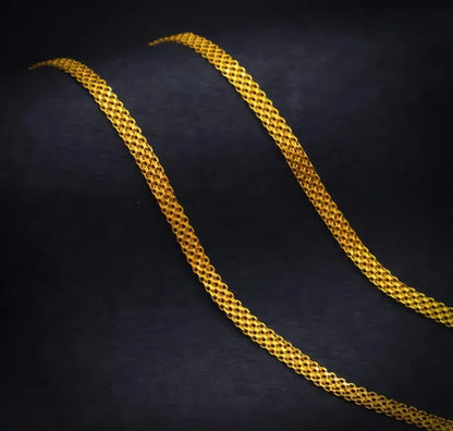 Gold chain jewelry findings, 24-inch artificial gold chain for men and women, versatile accessory for jewelry making.