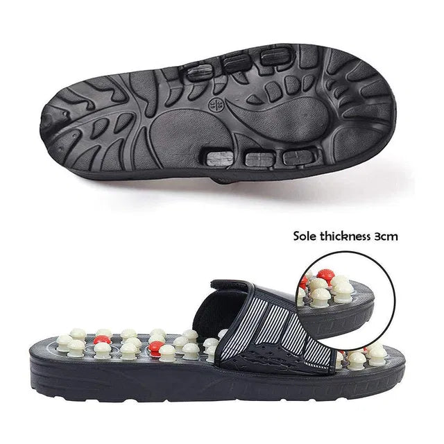 Spring Acupressure and Magnetic Therapy Accu Yoga Paduka adhesive pad with magnetic and acupressure features, designed for therapeutic use.