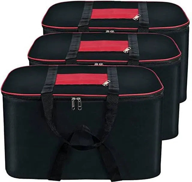 Set of 2 Underbed Storage Bags by 30802 for organizing makeup kits and accessories in a sleek, fabric storage solution.
