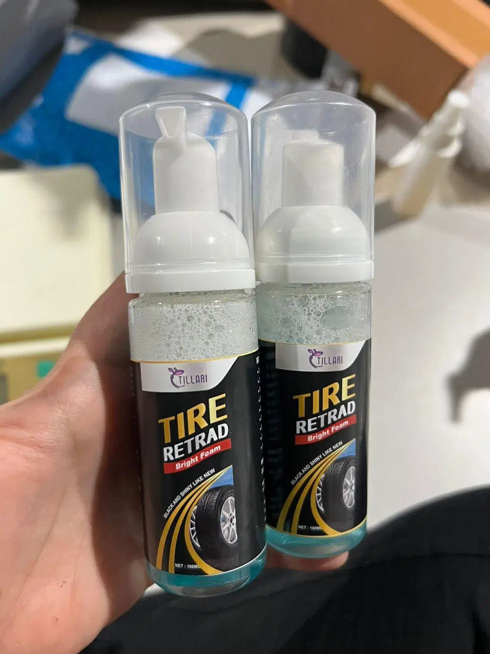 Car tire repair tool kit with bright foam patches, 1238 brand, in a pack of two for puncture repairs.