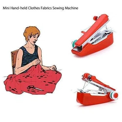 Portable 1238 sewing machine with compact design, gray body, and sewing accessories, ideal for quick sewing projects and easy transport.