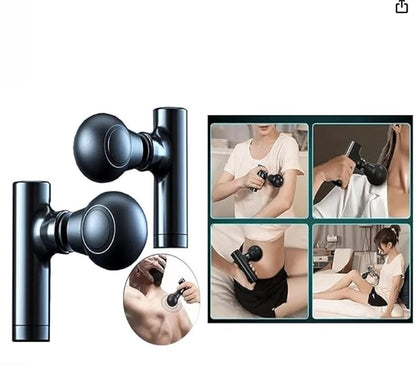 18281 powerful pain relief fascial mini massager for body and face, compact handheld device for soothing muscle and facial tension.