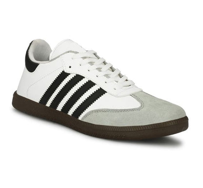 Anjrs Men's Casual Sports Shoes in black and white, comfortable running and casual style for boys and men, brand 1889