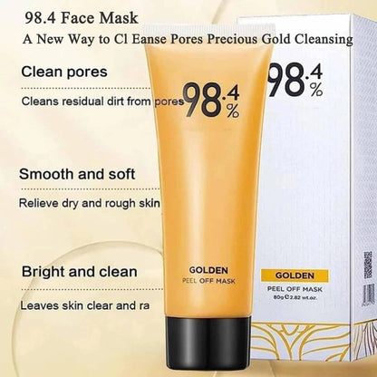 Pack of 2 1690 Gold Peel Off Masks for stretch marks and scars, featuring a luxurious gold formula in a skincare cream and oil combo.