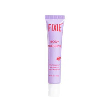 18058 Fixie Body Glue adhesive stick, creamy white body glue in a compact packaging, ideal for skin or craft applications