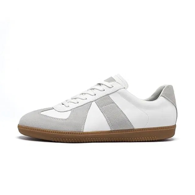 Anjrs men's casual running shoes in black with white accents, designed for comfort and style, suitable for boys and men.