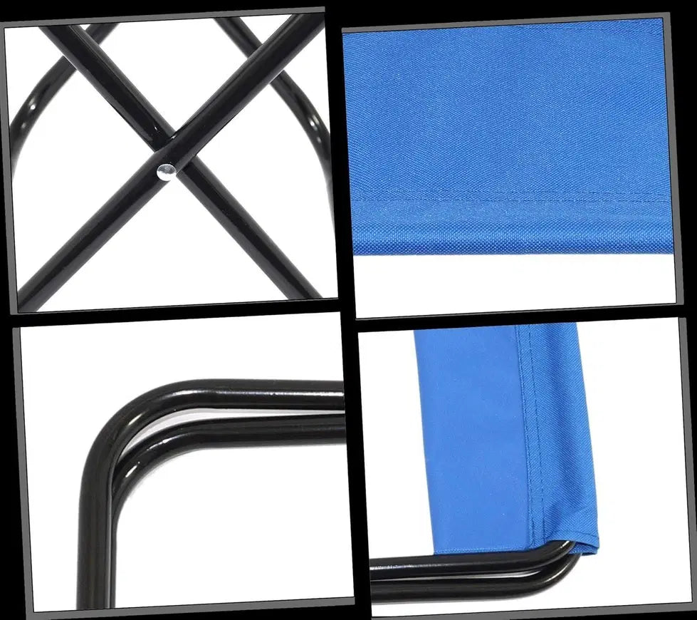 Compact 1238 folding camping stool chair, lightweight and portable for outdoor survival kits, with a sturdy seat and foldable design.