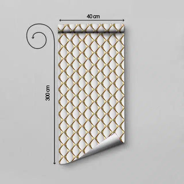 Multicolor PVC self-adhesive wall stickers with floral and geometric patterns, 300x40 cm for wall decor.