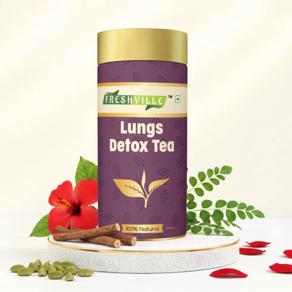 Tea pot from Freshville Lungs Detox Tea collection, ceramic design with a lid, ideal for brewing herbal detox tea.