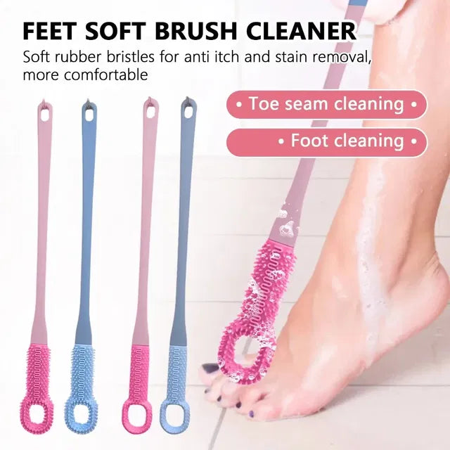 4485 Toe Gap & Seam Scrubber Brush for foot care, dead skin removal, and ash relief, with textured bristles for thorough cleaning.