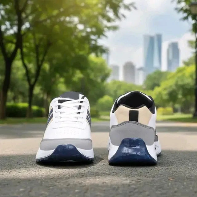Anjrs Men's Casual Shoes in sporty running style, comfortable footwear for boys and men, brand 1889, shown in side view.
