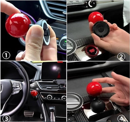 Car engine start-stop button cover by 18279, designed for cars and vehicles, shown as a sleek black accessory in the image.
