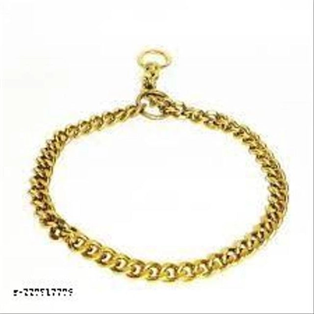 Multicolor brass collar chain for pets, 24 inches, featuring a sturdy design suitable for pet accessories and grooming.