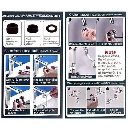 19202 2 Mode Splash Filter Kitchen Faucet with extended spout showing dual spray modes and modern design.