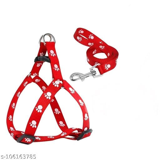 Colorful nylon dog harness from 15929, designed for pet comfort and safety, shown in multicolor with adjustable straps.