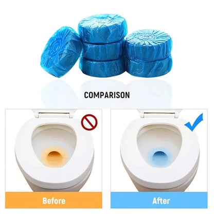 Pack of 10 22123 toilet cleaning tablets with deodorizer for toilet bowl cleaning and bathroom freshness.