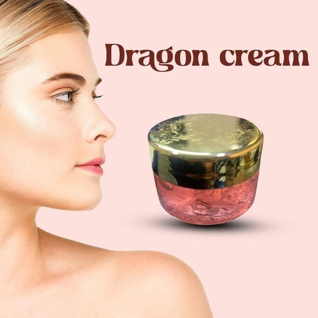 Two bottles of 1361 Dragon Cream, a soothing cream for skin relief, shown in a clear view with pump dispensers.