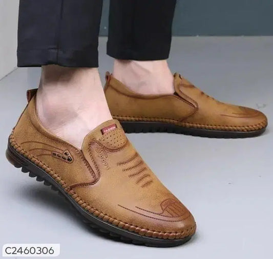 Men's Aurellia Signature Tan Shoes, casual footwear by 34608, featuring a stylish design and comfortable fit.