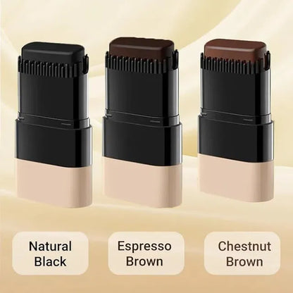 Gray hair dye stick with built-in comb, 2-in-1 touch-up hair comb for quick gray root coverage, by 26041.