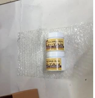 Korean D-Tan Removal Cream by 35930, pack of 2, showcasing the creamy gel texture in the image.