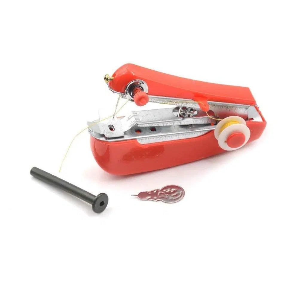 Portable 1238 sewing machine with compact design, featuring sewing tools and accessories for easy sewing on the go.