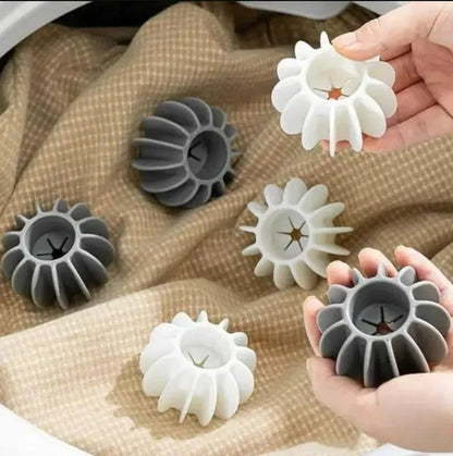 Set of 5 laundry balls for washing machines, designed for effective laundry cleaning, in a set of laundry baskets by 13162.