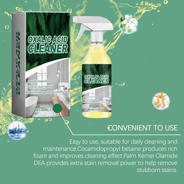 Pack of 2 18058 oxalic acid stain removal sprays in spray bottles, suitable for cleaning and stain removal on various surfaces.