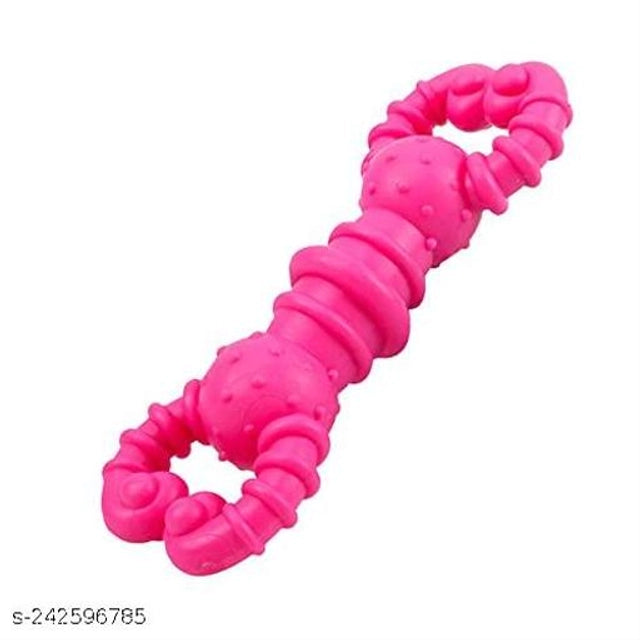 Multicolor silicone squeaky toy for pets, designed for playful chewing and fun interactions, from the 15929 pet beds brand.