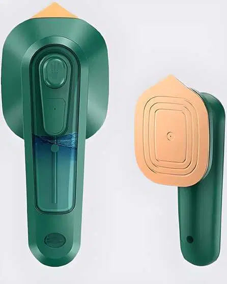 Portable 1238 handheld travel steamer for clothes, compact iron for dry and wet ironing, suitable for home or outings.